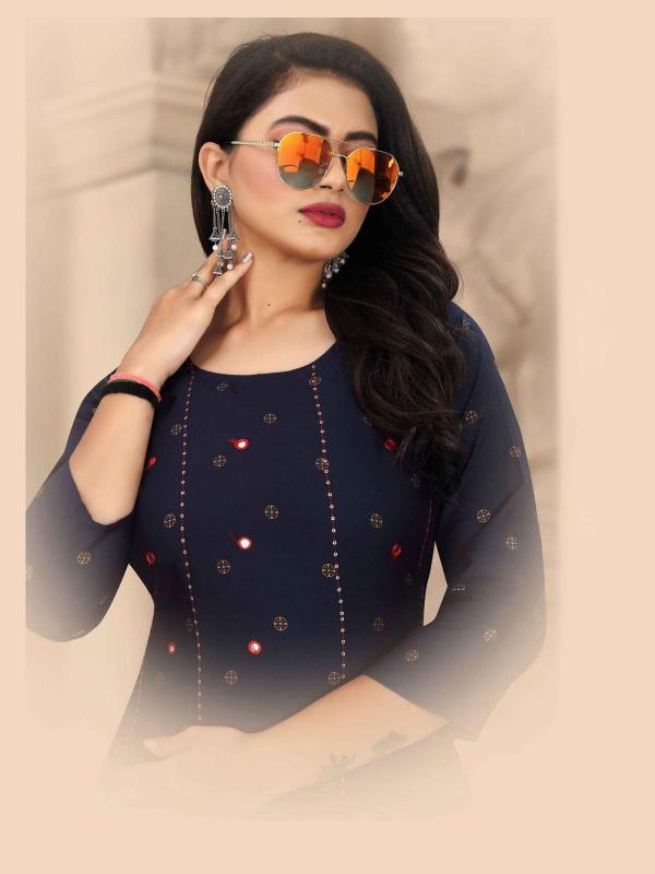 Aagya Venus Ethnic Wear Rayon Designer Kurti Collection